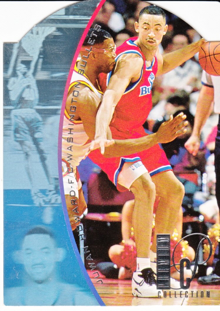Front view of Juwan Howard 1994-95 SP #DPC24 basketball card - Die-Cut edition (Washington Bullets)
