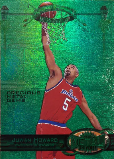Juwan Howard 1997-98 Fleer Metal Universe Precious Metal Gems Green