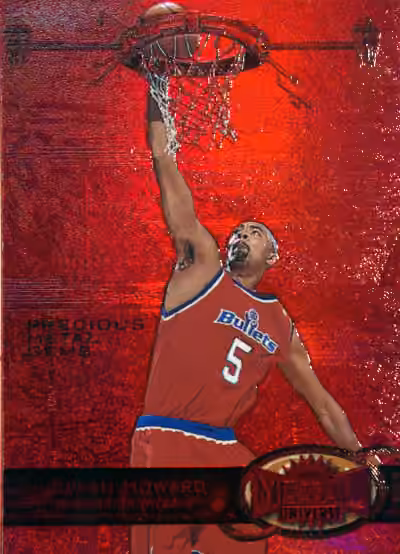 Juwan Howard 1997-98 Fleer Metal Universe Precious Metal Gems Red