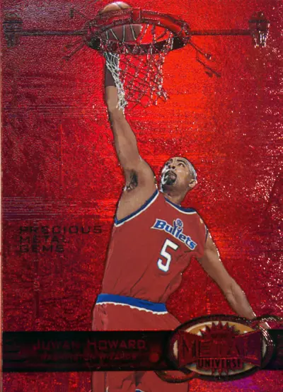 Juwan Howard 1997-98 Fleer Metal Universe Precious Metal Gems Red