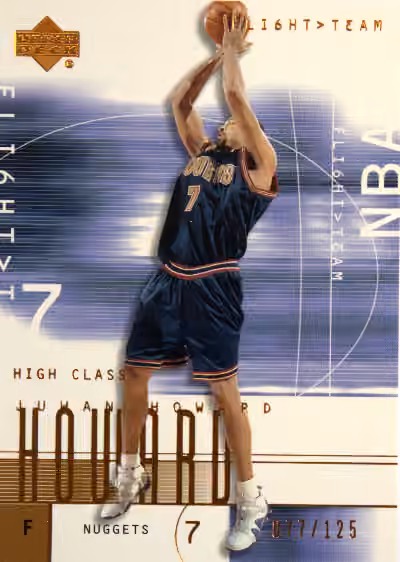 Juwan Howard | 2001-02 Upper Deck UD Flight Team Base Set Copper #42