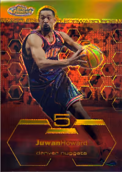 Juwan Howard | 2002-03 Topps Topps Finest Base Set Gold Refractor #53