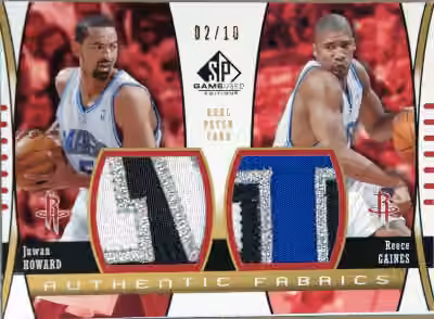 Juwan Howard | 2004-05 Upper Deck SP Game Used Edition Authentic Fabrics Jersey Patch #AF2P-HG
