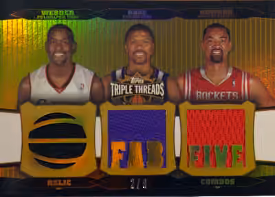 Juwan Howard | 2006-07 Topps Topps Triple Threats Relics Combos Gold #TTRC-55