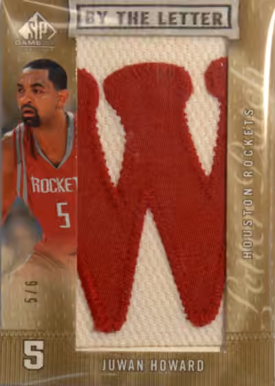 Juwan Howard | 2007-08 Upper Deck SP Game Used Edition By The Letter Jersey Patch #BL-JU