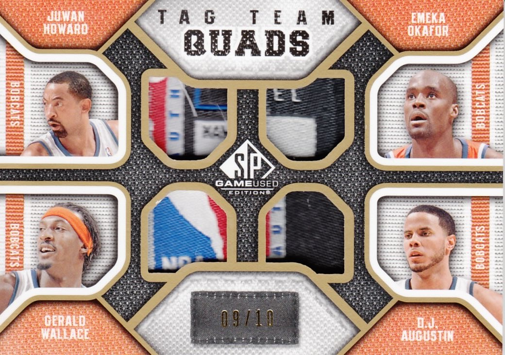 Front view of Juwan Howard 2009-10 SP Game Used Edition #TQ-CHAR basketball card - Base edition (Portland Trail Blazers)