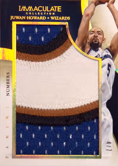 Juwan Howard | 2013-14 Panini Panini Immaculate Collection Team Logos Numbers Jersey Patch #93