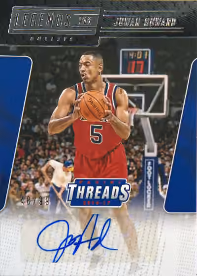 Juwan Howard | 2016-17 Panini Panini Threads NBA Legends Ink #22