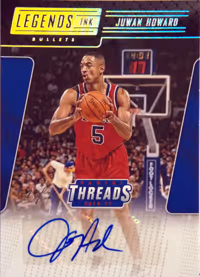 Juwan Howard | 2016-17 Panini Panini Threads NBA Legends Ink Century Proof Platinum #22