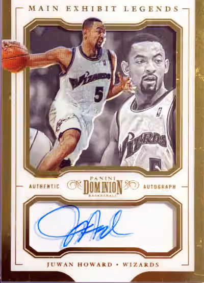 Juwan Howard | 2017-18 Panini Panini Dominion Main Exhibit Legends Gold #ML-JHW