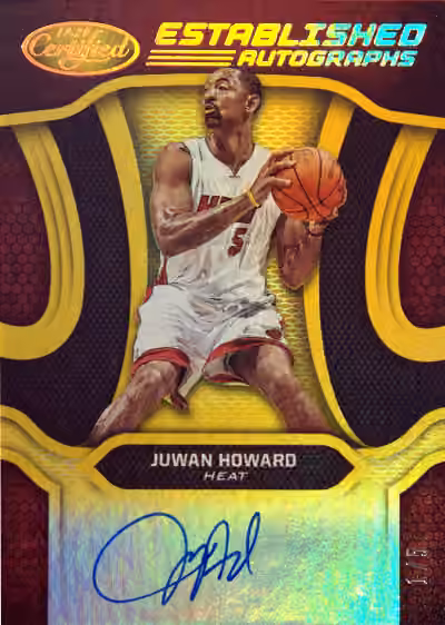 Juwan Howard | 2019-20 Panini Panini Certified Established Autographs Gold #EA-JH