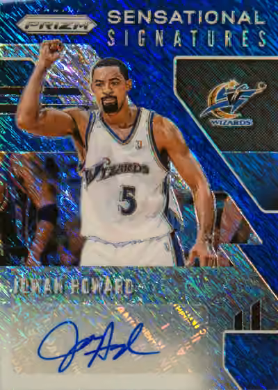 Juwan Howard | 2019-20 Panini Panini Prizm Sensational Signatures Blue #SS-JWH