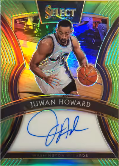 Juwan Howard | 2019-20 Panini Panini Select Signatures Prizms Green #SG-JWH