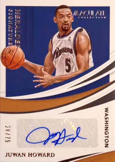 Juwan Howard | 2020-21 Panini Panini Immaculate Collection Heralded Signatures #HS-JHW
