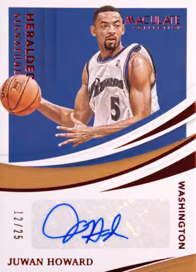 Juwan Howard | 2020-21 Panini Panini Immaculate Collection Heralded Signatures Red #HS-JHW