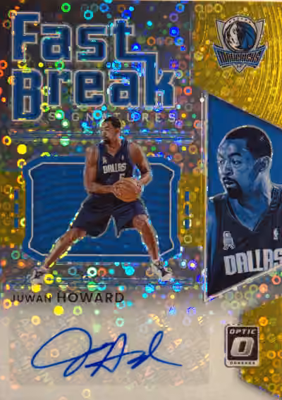 Juwan Howard | 2021-22 Panini Panini Donruss Optic Fast Break Signatures Gold #FB-JWH