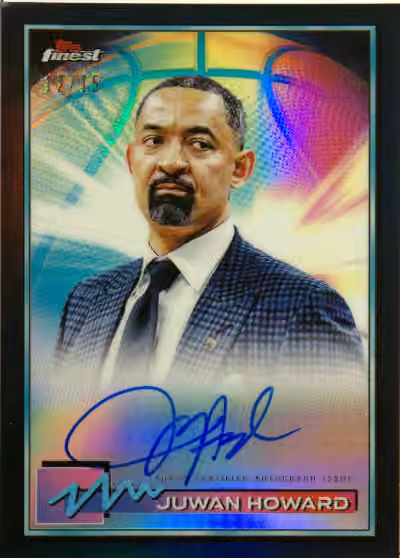 Juwan Howard | 2021-22 Topps Topps Finest Base Set Black Refractor #FA-JHW