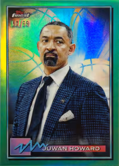 Juwan Howard | 2021-22 Topps Topps Finest Base Set Green Refractor #37
