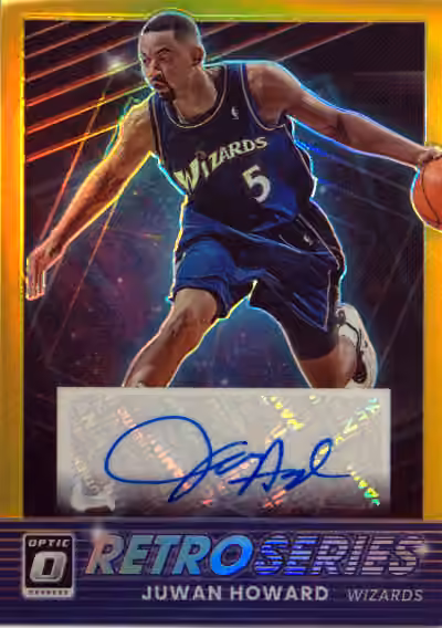 Juwan Howard | 2021-22 Panini Panini Donruss Optic Retro Series Signatures Gold #RS-JWH