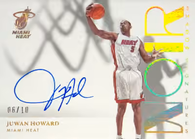 Juwan Howard | 2022-23 Panini Panini Noir Shadow Signatures Gold Holo #SHS-JWH