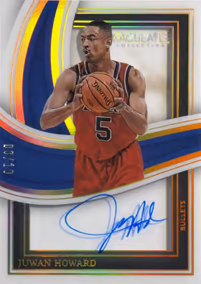Juwan Howard | 2022-23 Panini Panini Immaculate Collection Shadow Box Signatures Gold #SBS-JWH
