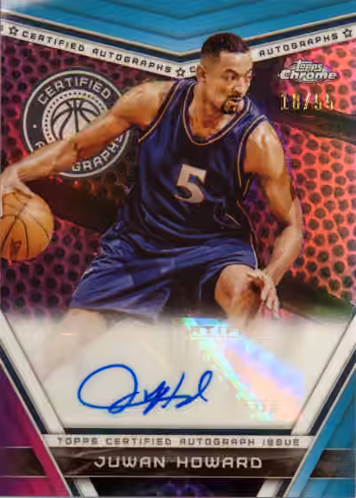 Juwan Howard | 2023-24 Topps Topps Chrome Certified Autographs Pink Basketball Refractor #CA-JH