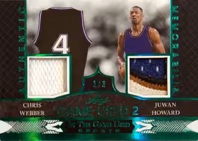 Juwan Howard | 2024-25 Leaf Leaf In The Game Used Sports Game Used 2 Emerald #IG2-3