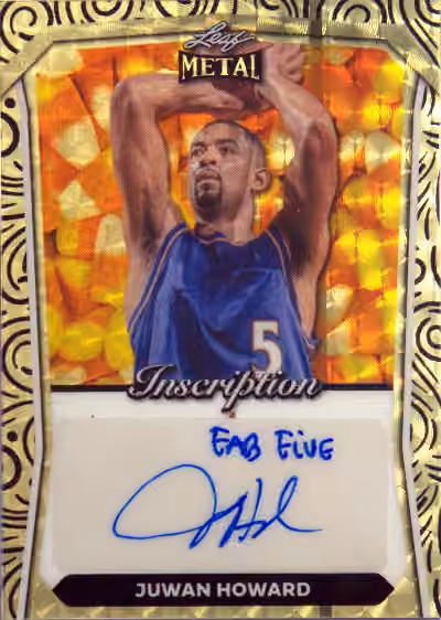 Juwan Howard | 2024-25 Leaf Leaf Metal Helloween Exclusives Super Prismatic Gold Candy Corn #HI-JH2