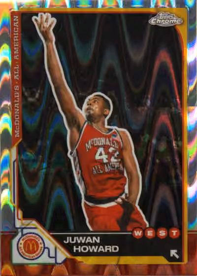 Juwan Howard | 2025-26 Topps Topps Chrome McDonald's All American RayWave Refractor #83