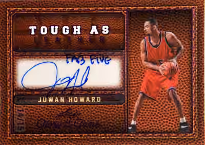 Juwan Howard | 2025-26 Leaf Leaf Glory Of The Game Tough As Leather Pink #TL-JH1