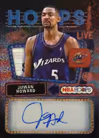 Juwan Howard | 2025-26 Topps Hoops Signs Pixel Burst Red #HS-JH